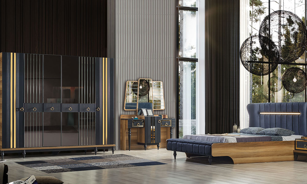 Gloria Ceviz Yatak Odası İnegöl Mobilya Modeller ve Fiyatları