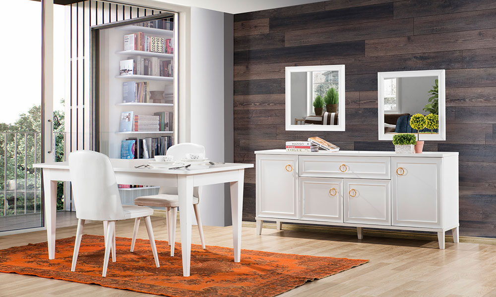 Melis Beyaz Yemek Odası 2020 İnegöl Mobilya Yemek Odası Modelleri