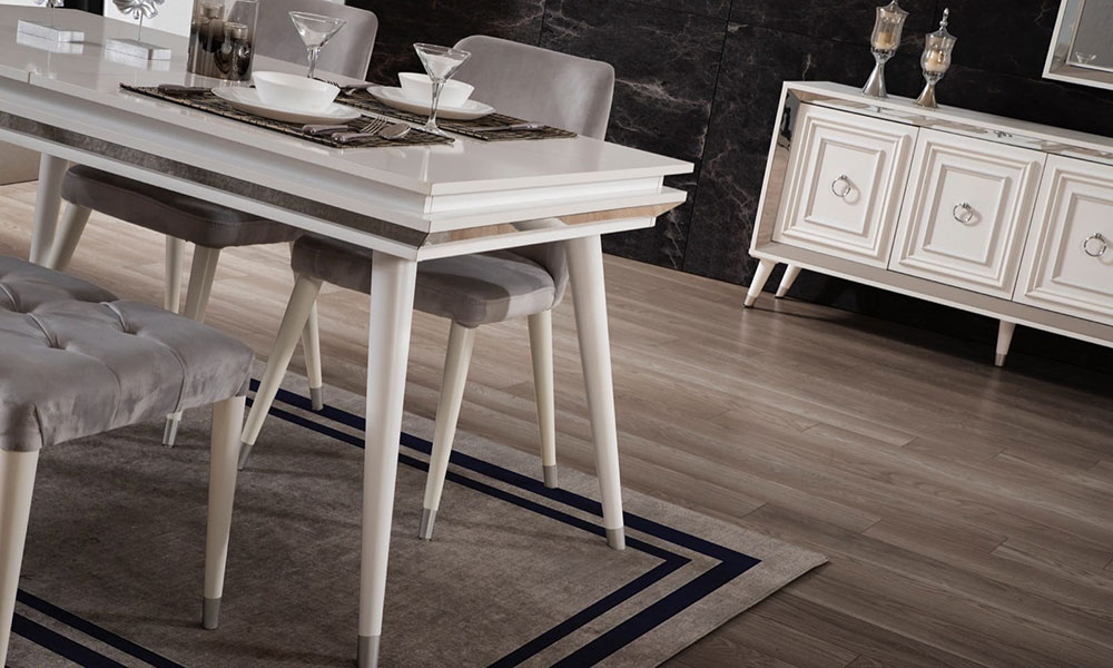 Palermo Beyaz Yemek Odası İnegöl Mobilya Modelleri ve Fiyatları