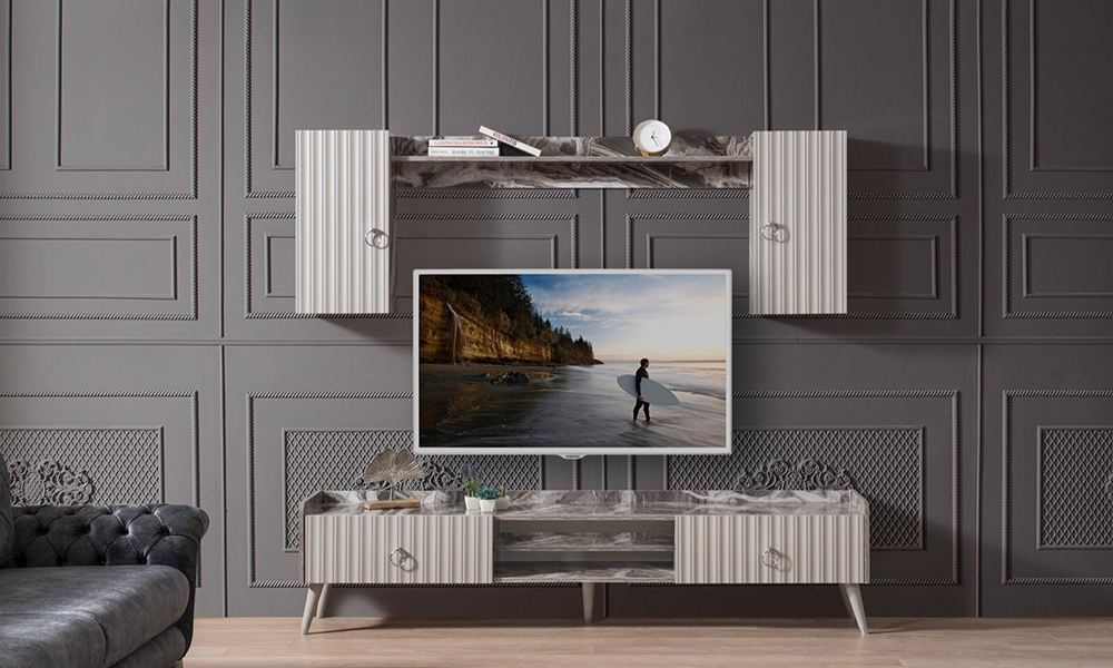 Zen Gri Tv Ünitesi İnegöl Mobilya İnegöl Mobilya Modelleri