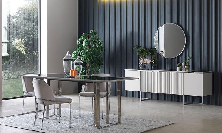 Silver Yemek Odası İnegöl Mobilya Modelleri ve Fiyatları