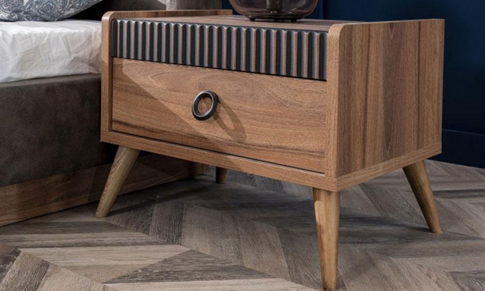 Eva Köşe Dolap Ceviz Yatak Odası İnegöl Mobilya Modelleri