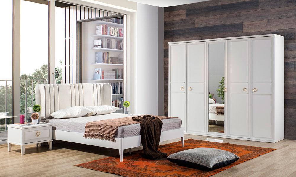 Melis Beyaz Yatak Odası 2020 İnegöl Mobilya Modelleri ve Fiyatları