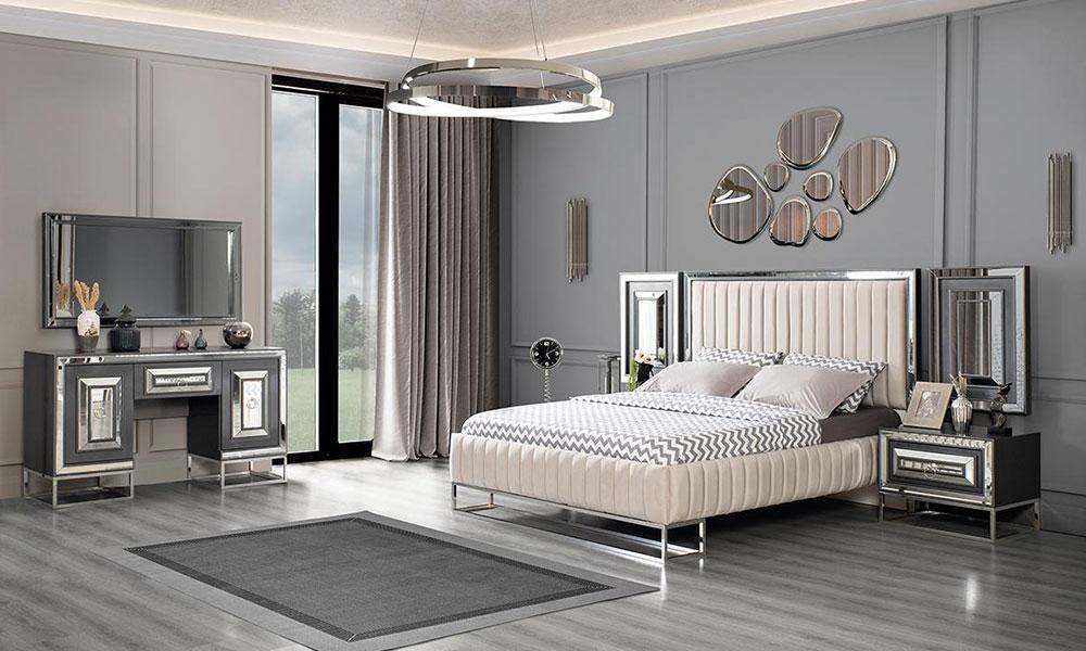 Royal Antrasit Yatak Odası İnegöl Mobilya Modelleri ve Fiyatları