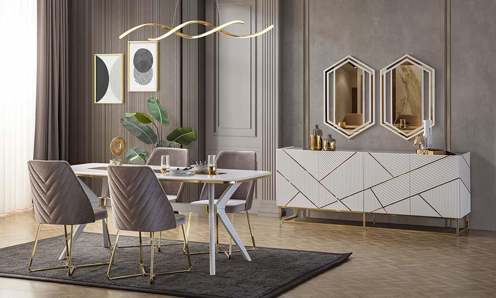 Zen Luxury Yemek Odası V2 İnegöl Mobilya Modelleri ve Fiyatları