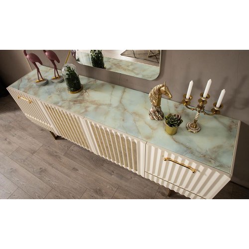 Asel Beyaz Artdeco Yemek Odası İnegöl Mobilya Modelleri ve Fiyatları